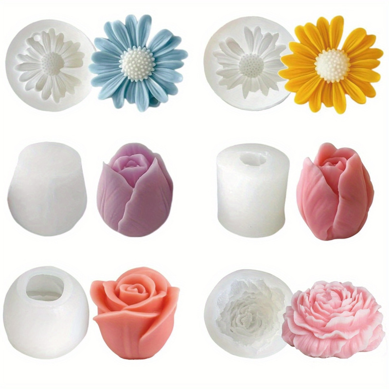 Candle Making Set - Набор из 6 силиконовых форм для