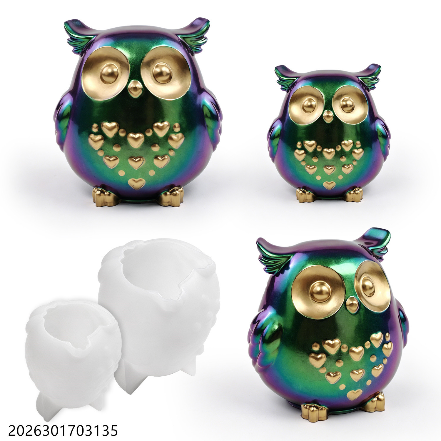 Candle Making Set - Силиконовая форма «Сова» 3D, набор для