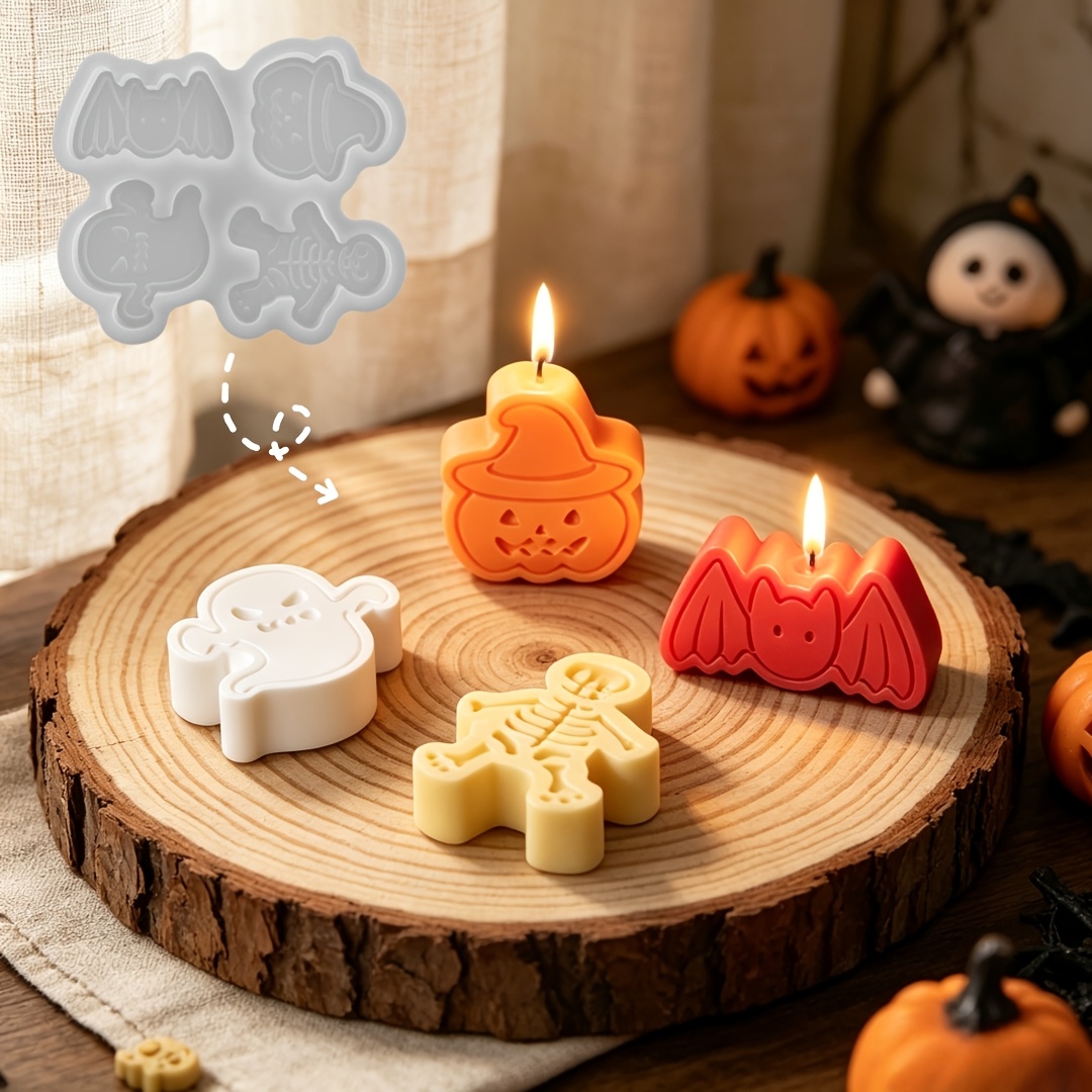 Candle Making Set - Набор силиконовых форм с 4 полостями