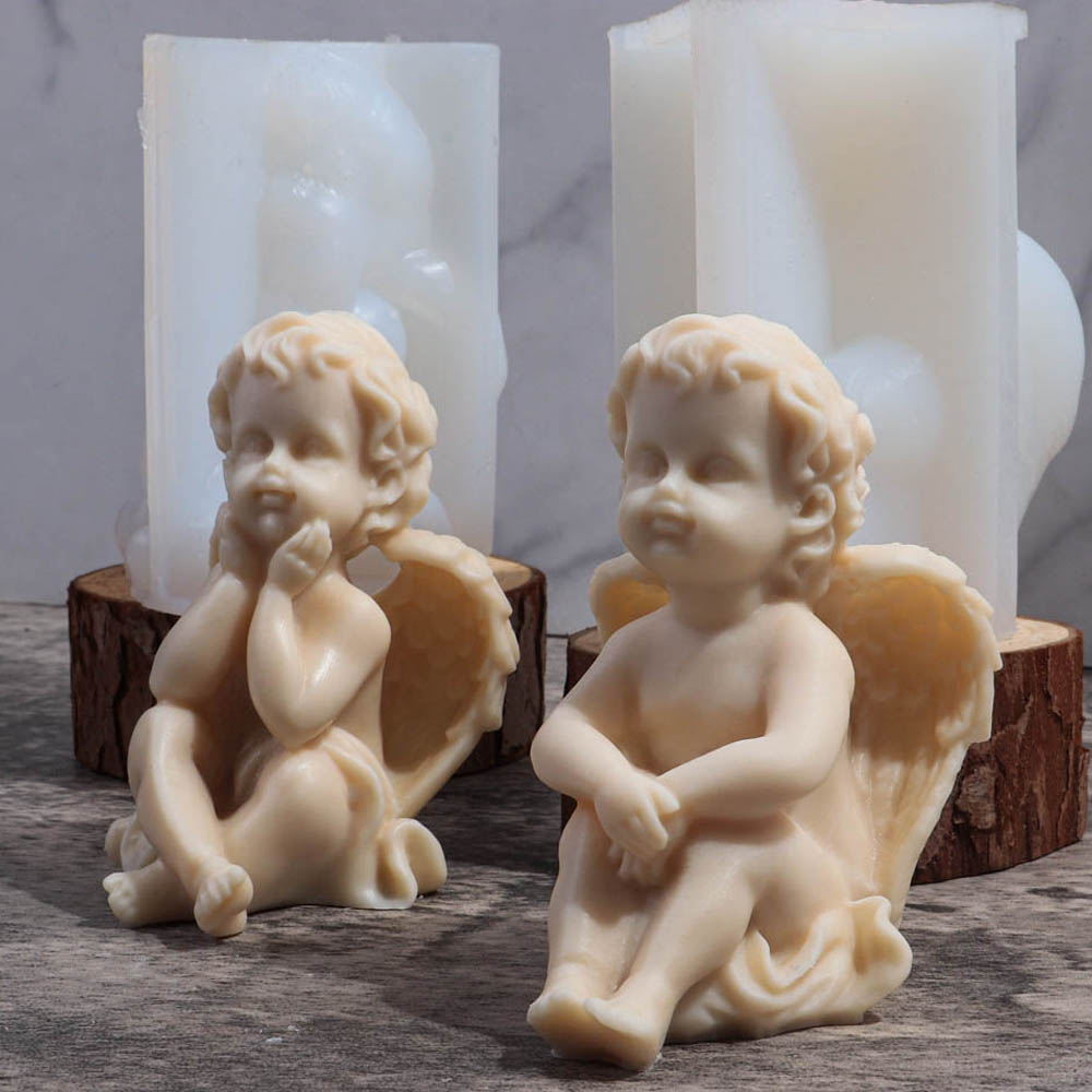 Candle Making Kit For Kids - 3D Ангел, детская силиконовая форма, прекрасные