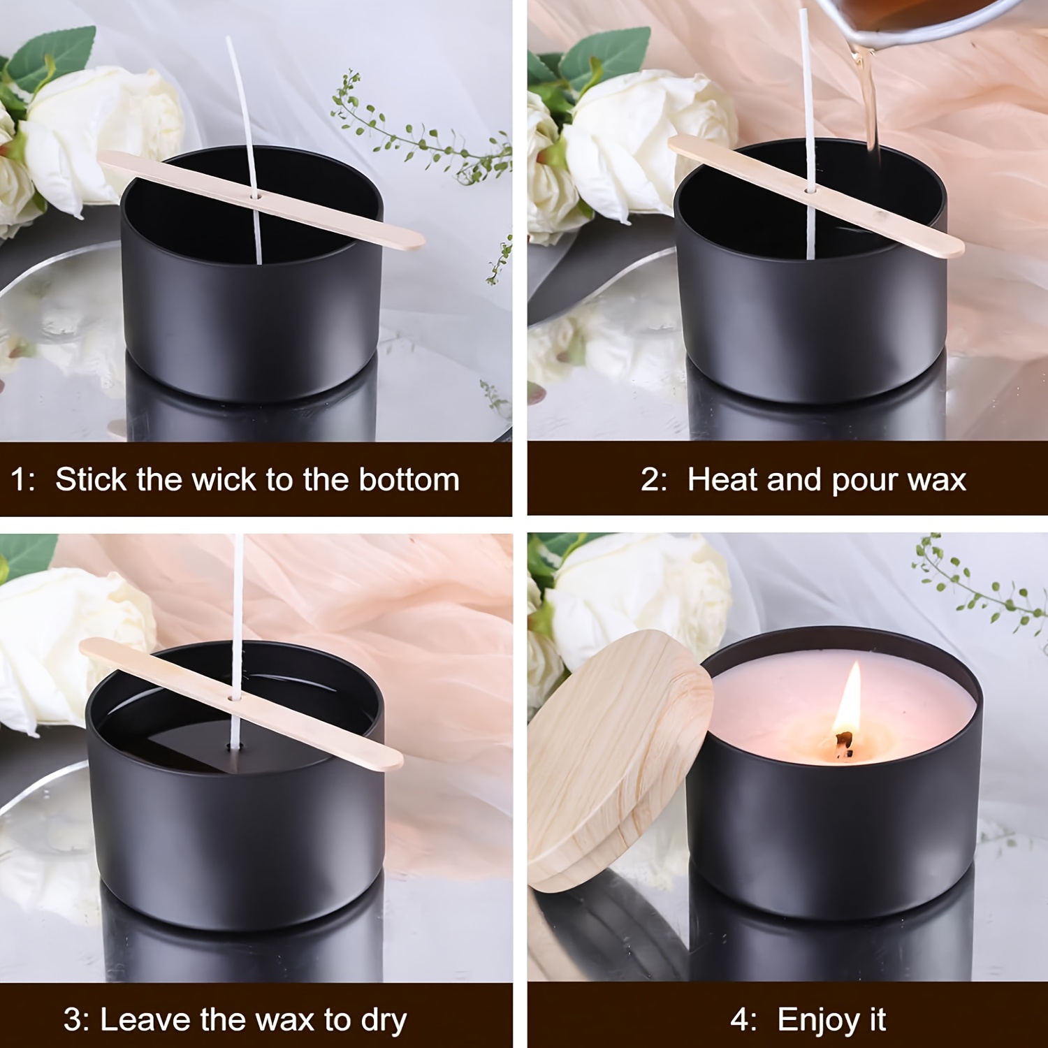 Черные баночки для свечей с де – обзор и цена Candle Making Kit For Kids